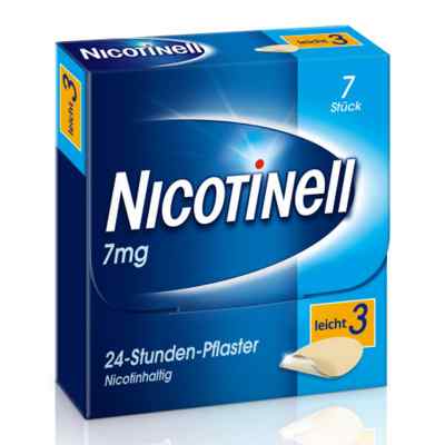 Nicotinell 7mg/24-Stunden-Nikotinpflaster, Leicht (3) 7 stk von GlaxoSmithKline Consumer Healthcare PZN 03764502