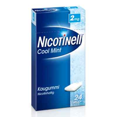 Nicotinell Kaugummi 2 mg Cool Mint (Minz-Geschmack) 24 stk von GlaxoSmithKline Consumer Healthcare PZN 06580346