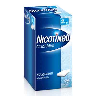 Nicotinell Kaugummi 2 mg Cool Mint (Minz-Geschmack) 96 stk von GlaxoSmithKline Consumer Healthcare PZN 06580352