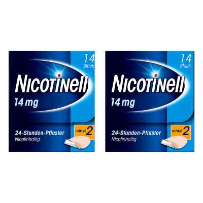 Nicotinell Paket 14 mg (ehemals 35 mg) 24-Stunden-Pflaster 2x14 stk von GlaxoSmithKline Consumer Healthcare PZN 08130246