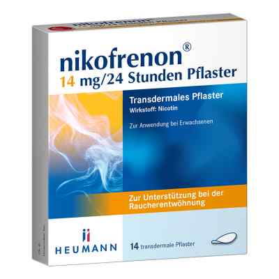 Nikofrenon 14mg 24std Pflaster 14 stk von HEUMANN PHARMA GmbH & Co. Generica KG PZN 15993248