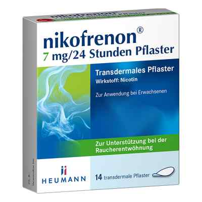Nikofrenon 7mg 24std Pflaster 14 stk von HEUMANN PHARMA GmbH & Co. Generica KG PZN 15993219