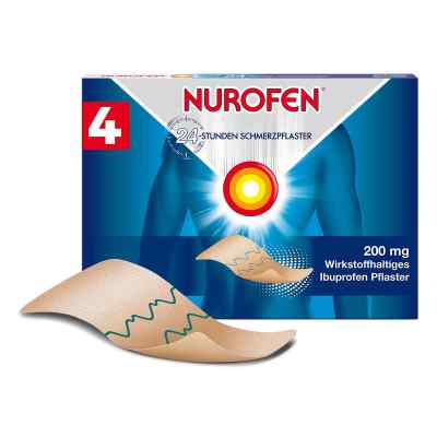NUROFEN 24-Stunden Ibuprofen Schmerzpflaster 200 mg 4 stk von Reckitt Benckiser Deutschland GmbH PZN 06586975