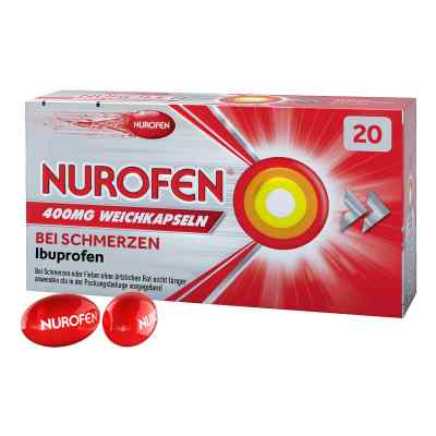 NUROFEN 400 mg Ibuprofen Weichkapseln 20 stk von Reckitt Benckiser Deutschland GmbH PZN 16225037