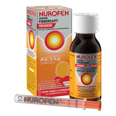 Nurofen Junior Fiebersaft Erdbeer 20 Mg/ml 100 ml von Reckitt Benckiser Deutschland GmbH PZN 16516846