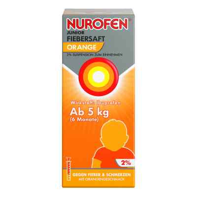 Nurofen Junior Fiebersaft Orange 2% 100 ml von Reckitt Benckiser Deutschland GmbH PZN 06789419
