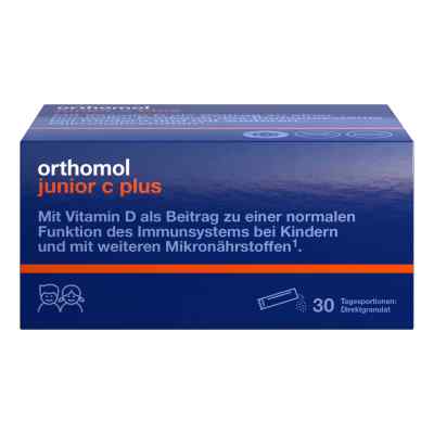 Orthomol junior C plus Direktgranulat Himbeer-Limette 30er-Pkg. 30 stk von Orthomol pharmazeutische Vertriebs GmbH PZN 10013216