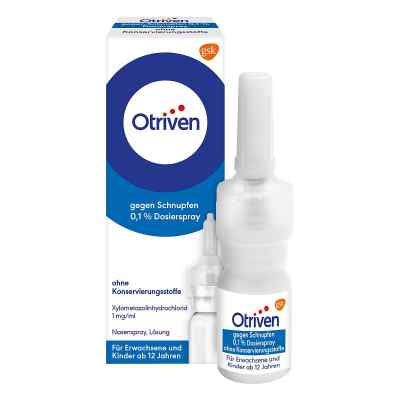 Otriven gegen Schnupfen 0,1% Nasenspray (Dosierspray) 10 ml von GlaxoSmithKline Consumer Healthcare PZN 08444541