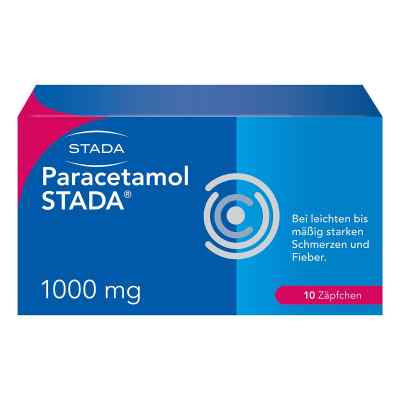 Paracetamol STADA 1000mg Zäpfchen 10 stk von STADA Consumer Health Deutschland GmbH PZN 07368140