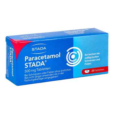 Paracetamol STADA 500mg Tabletten 20 stk von STADA Consumer Health Deutschland GmbH PZN 00423568
