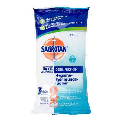 Sagrotan Hygiene-reinigungstücher 60 stk von Reckitt Benckiser Deutschland GmbH PZN 13713641