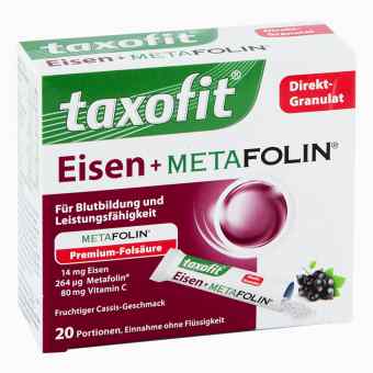 Taxofit Eisen+metafolin Granulat 20 stk von MCM KLOSTERFRAU Vertr. GmbH PZN 07580615
