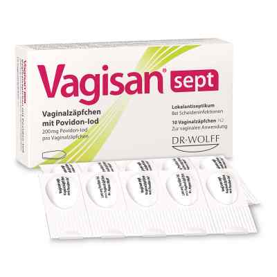 Vagisan Sept Vaginalzäpfchen Mit Povidon-Iod 10 stk von Dr. August Wolff GmbH & Co.KG Arzneimittel PZN 16930899