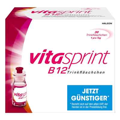 Vitasprint B12 Trinkfläschchen mit Vitamin B12 für mehr Energie 30 stk von GlaxoSmithKline Consumer Healthcare PZN 01853561