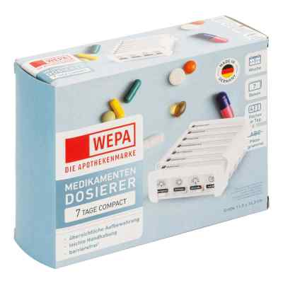 Wepa 7 Tage Compact Wochenmagazin Weiß 1 stk von WEPA Apothekenbedarf GmbH & Co KG PZN 18878016
