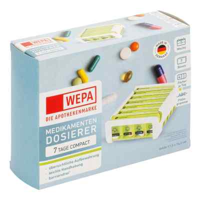 Wepa 7 Tage Compact Wochenmagazin Weiß/grün 1 stk von WEPA Apothekenbedarf GmbH & Co KG PZN 18878039
