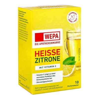 Wepa Heiße Zitrone+Vitamin C  10X10 g von WEPA Apothekenbedarf GmbH & Co KG PZN 18336953