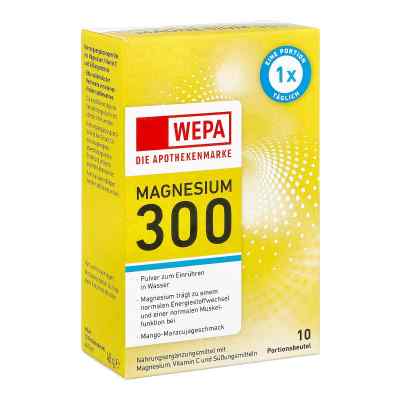 WEPA Magnesium 300 Mango-Maracuja 10X4.5 g von WEPA Apothekenbedarf GmbH & Co KG PZN 18337007