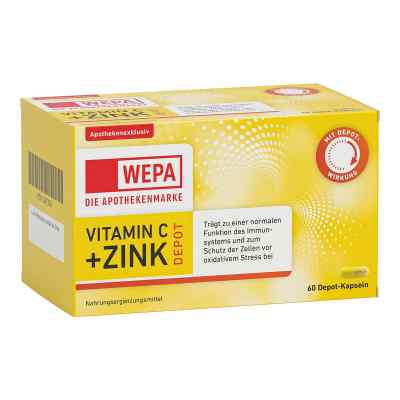 Wepa Vitamin C+Zink Kapseln 60 stk von WEPA Apothekenbedarf GmbH & Co KG PZN 17935077