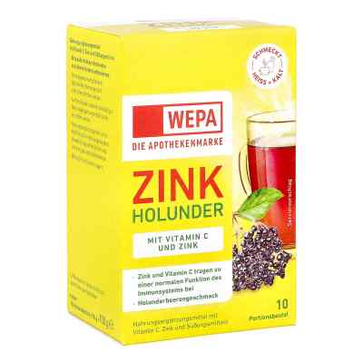 Wepa Zink Holunder+Vitamin C+Zink   10X10 g von WEPA Apothekenbedarf GmbH & Co KG PZN 18336982