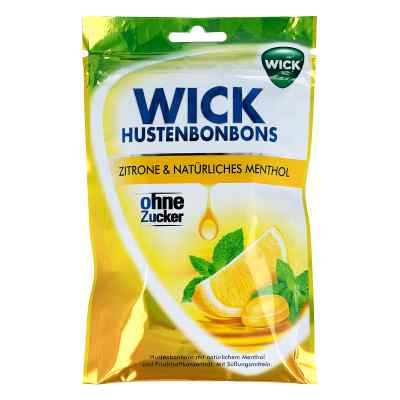 Wick Zitrone & natürliches Menthol Bonb. ohne Zucker 72 g von Dallmann's Pharma Candy GmbH PZN 00015875