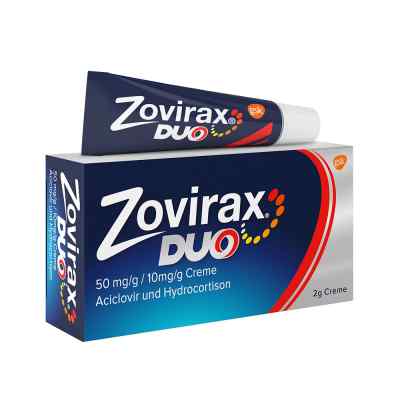 Zovirax Duo Creme bei Lippenherpes. 5 % Aciclovir, 1 % Hydrocort 2 g von GlaxoSmithKline Consumer Healthcare PZN 13170548