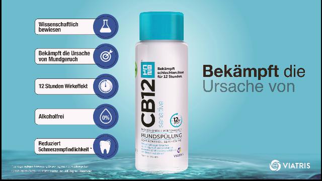 CB12 White Mundspülung: Mundwasser für weißere Zähne und frischen